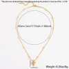 This necklace is a versatile and high-end stainless steel necklace with a fashionable European and American heart-shaped round bead snake bone chain. It is a personalized design accessory Specification image